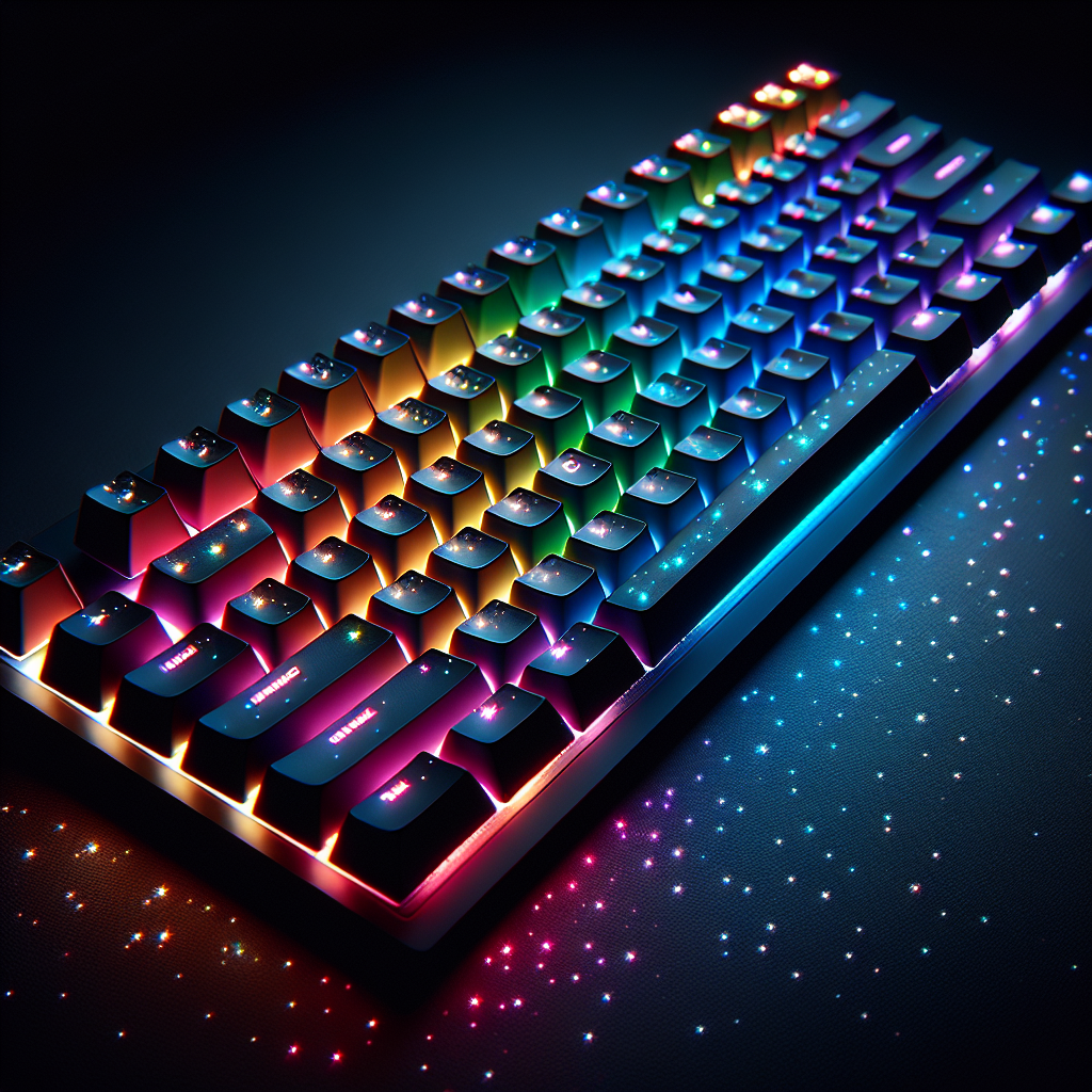 O que é o modo RGB starlight em teclados mecânicos?