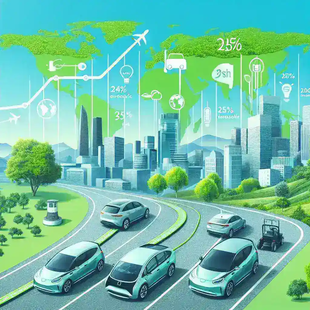 Mercado Global de Veículos Elétricos Cresce 25% em 2025